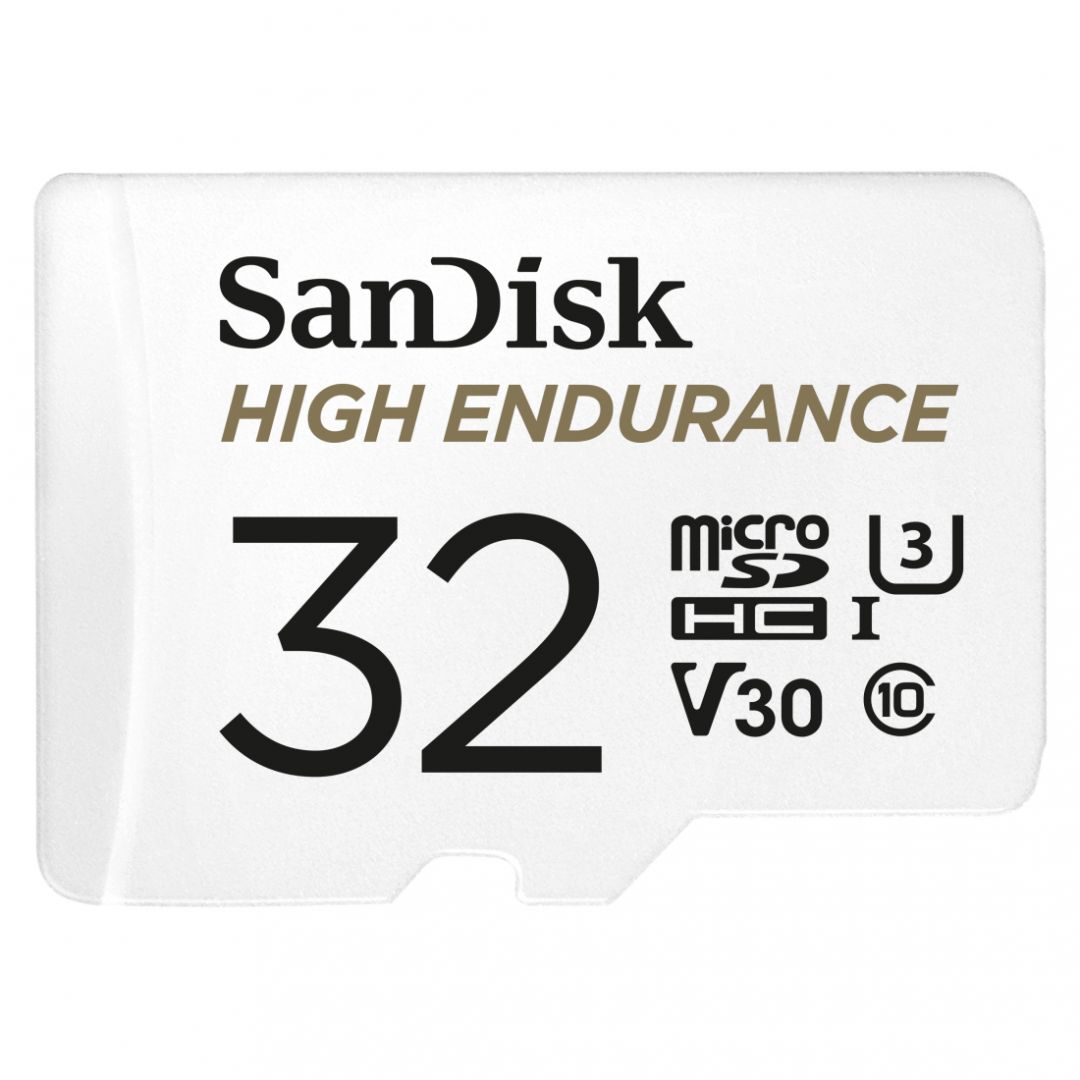 Sandisk 32GB microSDHC High Endurance  Class 10 CL10 U3 V30 + adapterrel