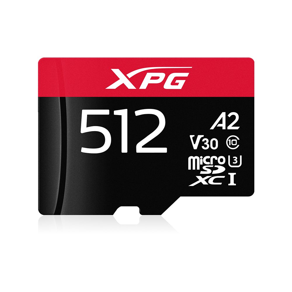 A-Data 512GB microSDXC  XPG Class 10 UHS-I V30 A2 adapter nélkül