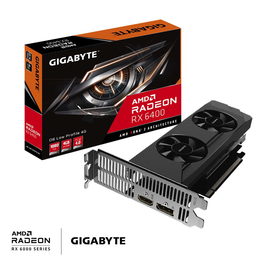 Gigabyte RX6400 D6 Low Profile 4G