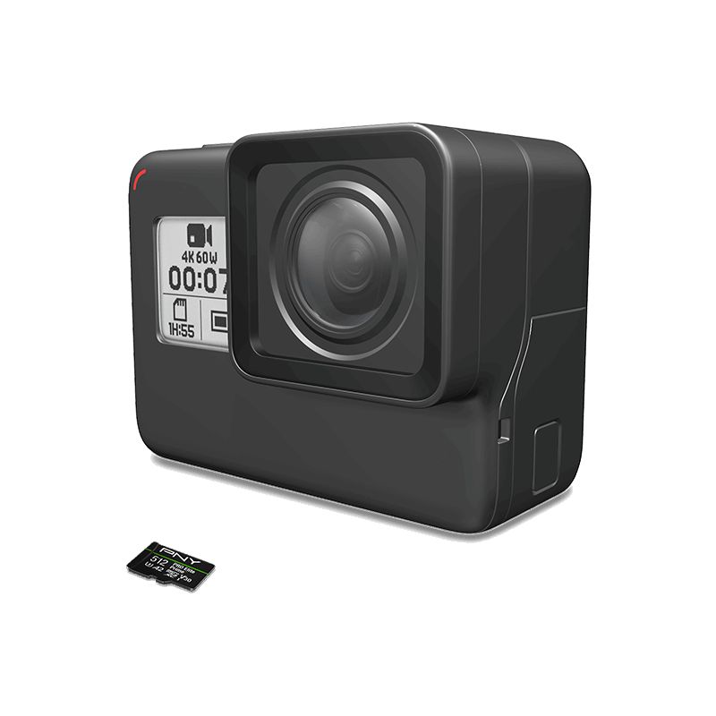 PNY 512GB microSDXC Pro Elite Prime Class 10 U3 V30 A2 + adapterrel