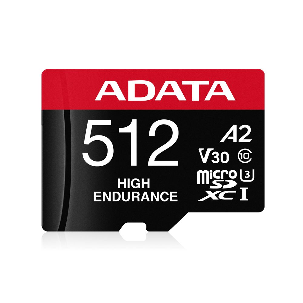 A-Data 512GB microSDXC High Endurance UHS-I U3 Class 10 V30S + adapterrel