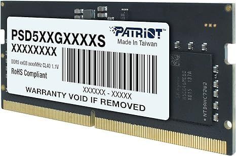 Patriot 32GB DDR5 5600MHz Kit(2x8GB) SODIMM Signature Black