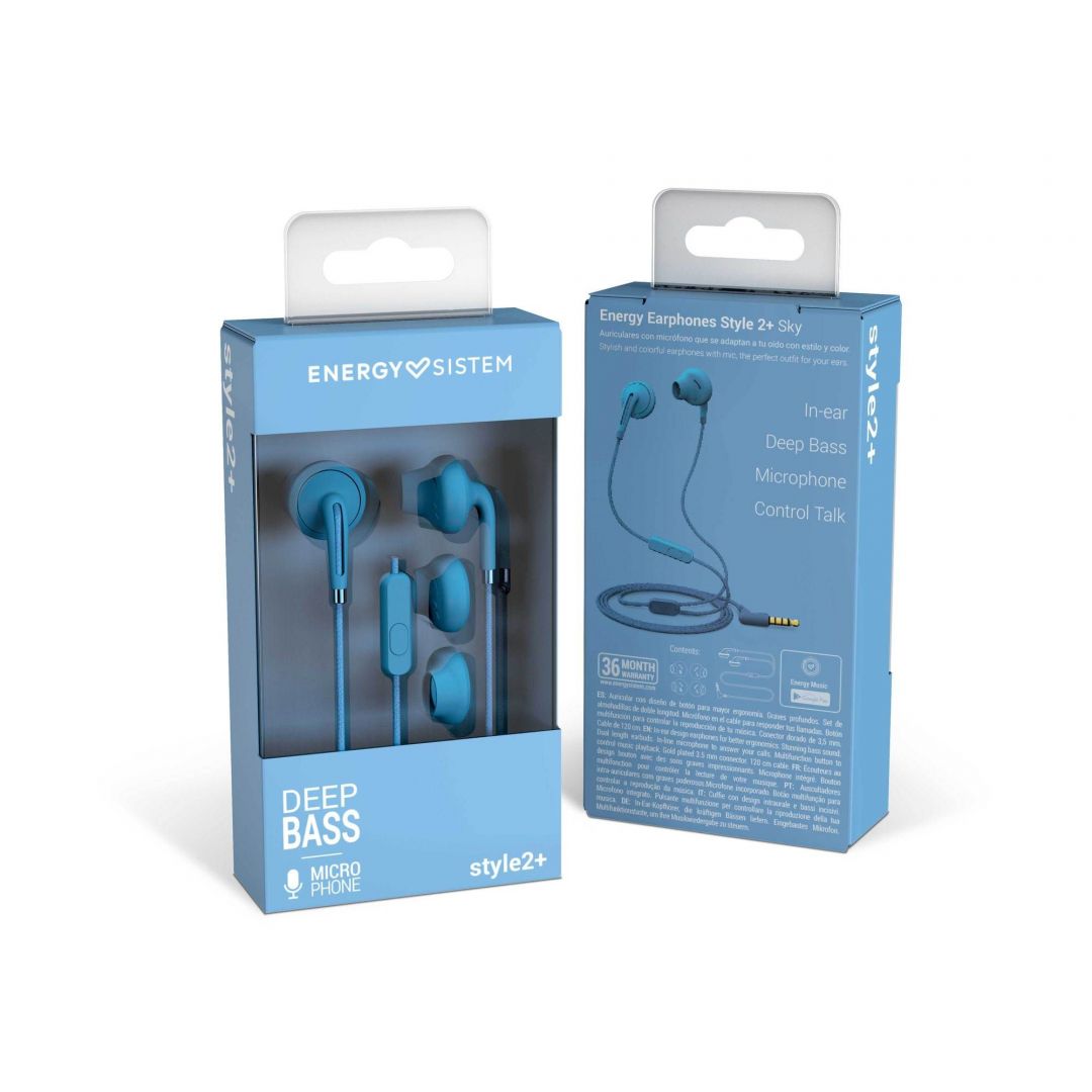 Energy Sistem Earphones Style 2+ Headset Sky
