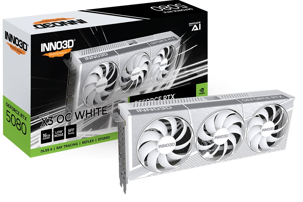 Inno3D GeForce RTX5080 16GB GDDR7 X3 OC White