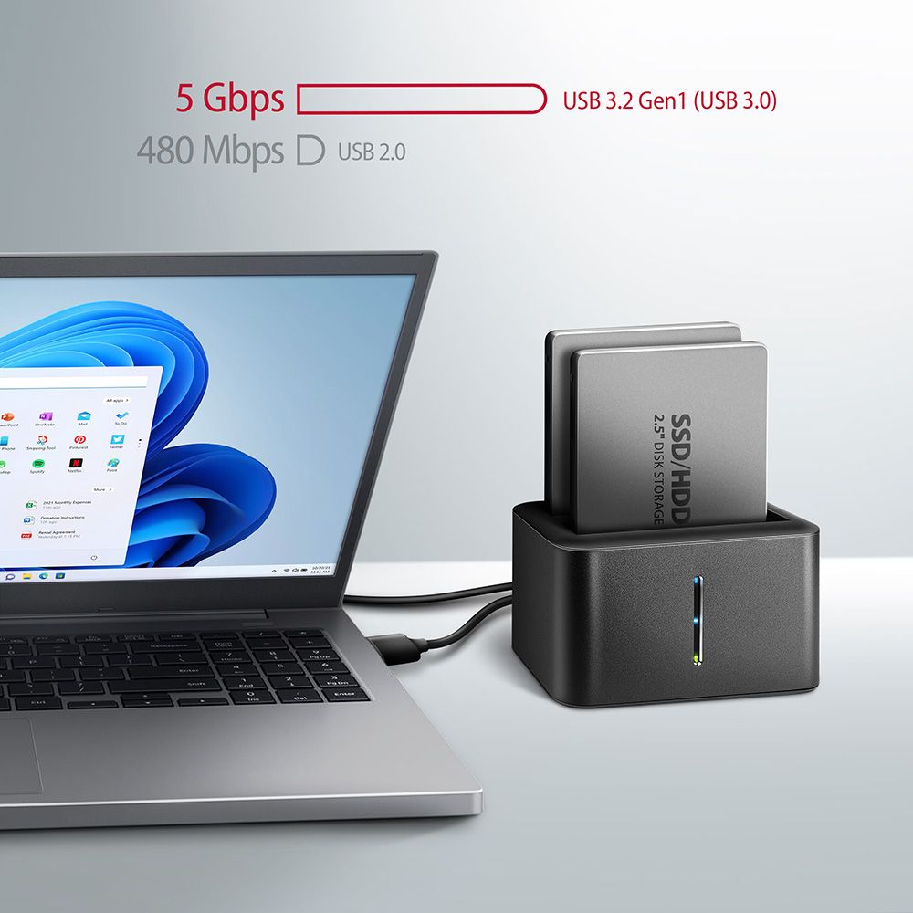 AXAGON ADSA-D25 SuperSpeed USB Dual 2,5