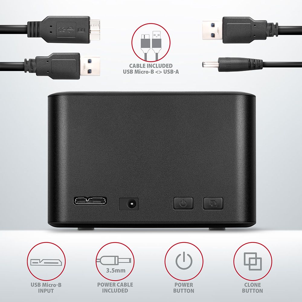 AXAGON ADSA-D25 SuperSpeed USB Dual 2,5