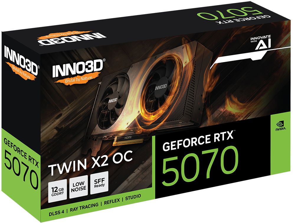 Inno3D GeForce RTX5070 12GB GDDR7 Twin X2 OC