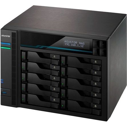 Asustor NAS AS6510T (8GB) (10xHDD + M.2 SSD)