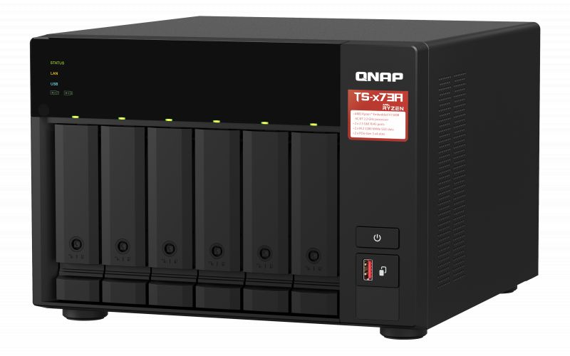 QNAP NAS TS-673-8G (8GB) (6xHDD + 2xM.2 SSD)