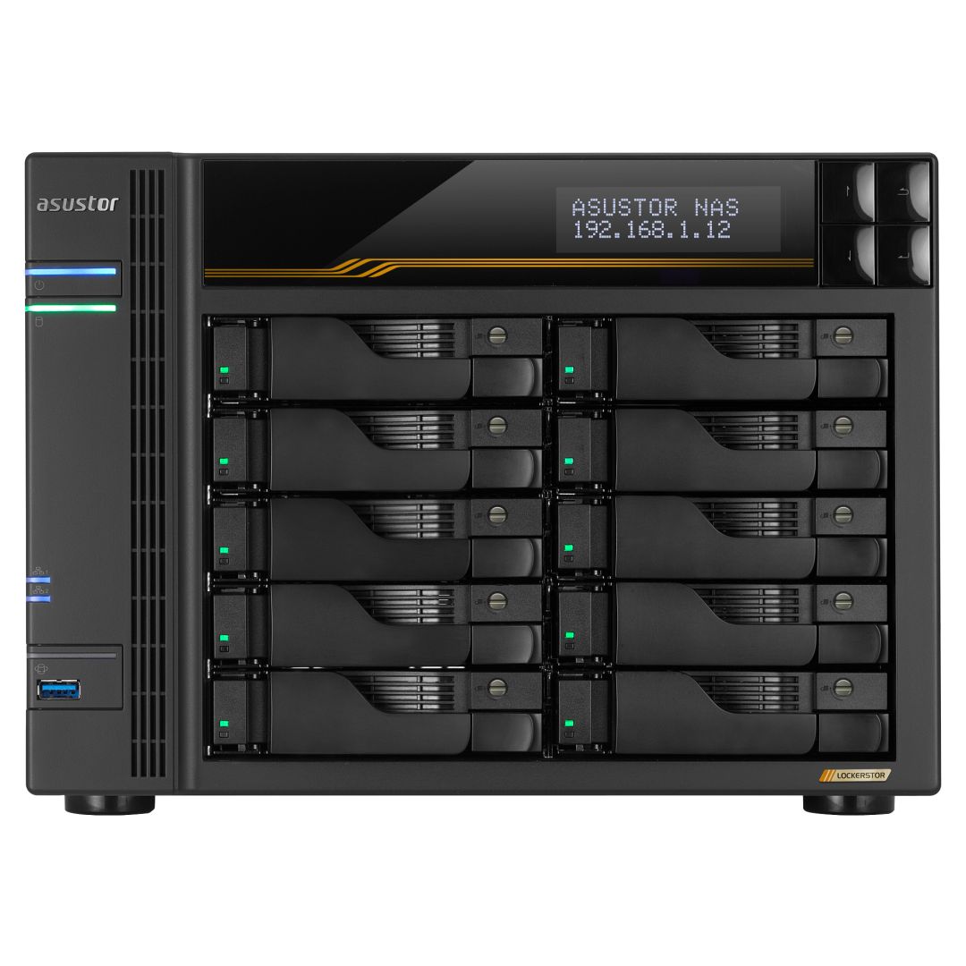 Asustor NAS AS6810T (16GB) (10xHDD + 4xM.2 SSD)