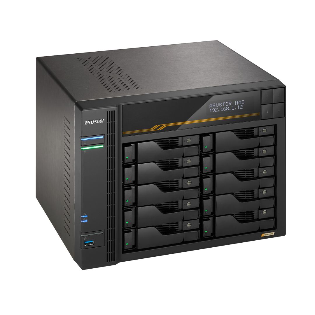 Asustor NAS AS6810T (16GB) (10xHDD + 4xM.2 SSD)