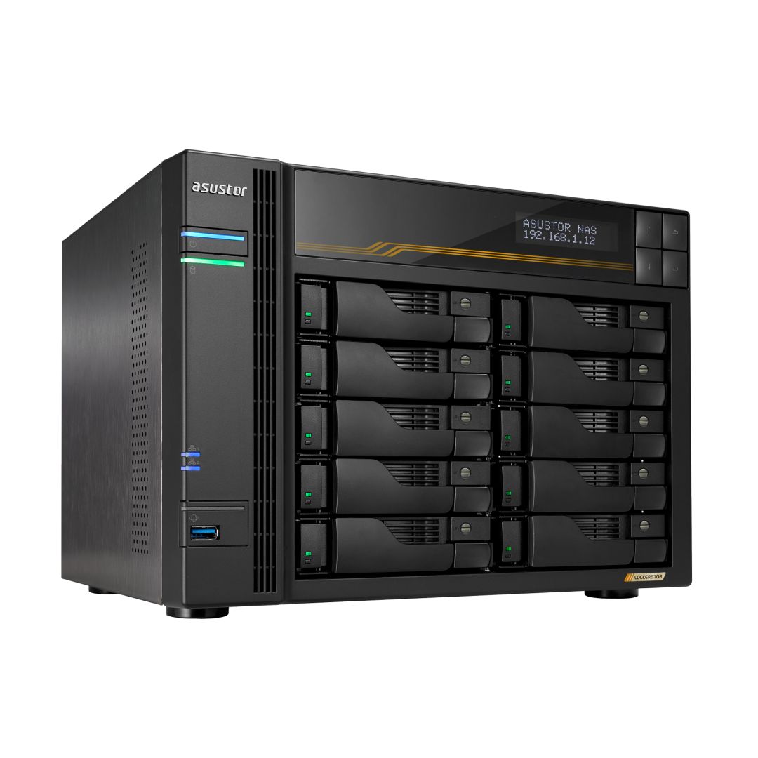 Asustor NAS AS6810T (16GB) (10xHDD + 4xM.2 SSD)