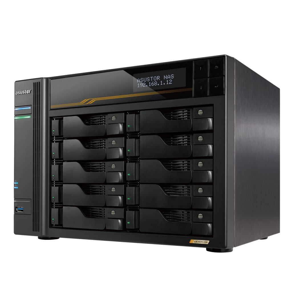 Asustor NAS AS6810T (16GB) (10xHDD + 4xM.2 SSD)