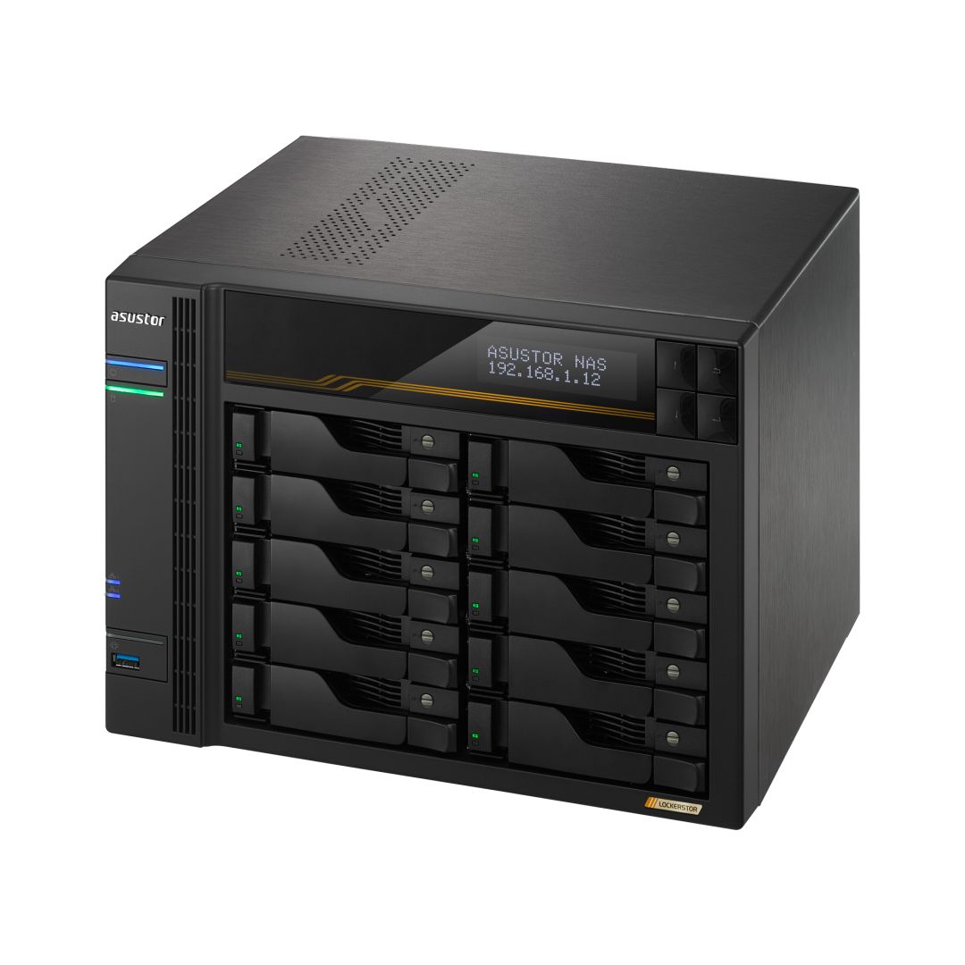 Asustor NAS AS6810T (16GB) (10xHDD + 4xM.2 SSD)