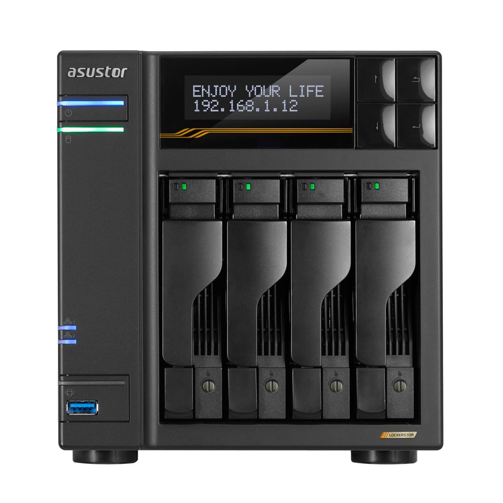 Asustor NAS AS6804T (16GB) (4xHDD + 4xM.2 SSD)