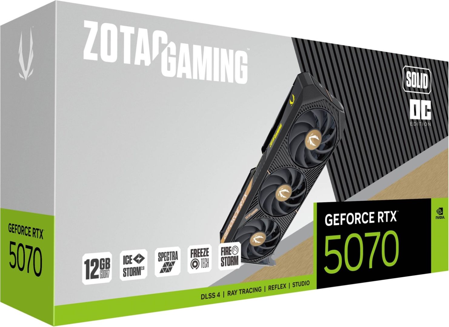Zotac GeForce RTX5070 12GB GDDR7 Gaming Solid OC