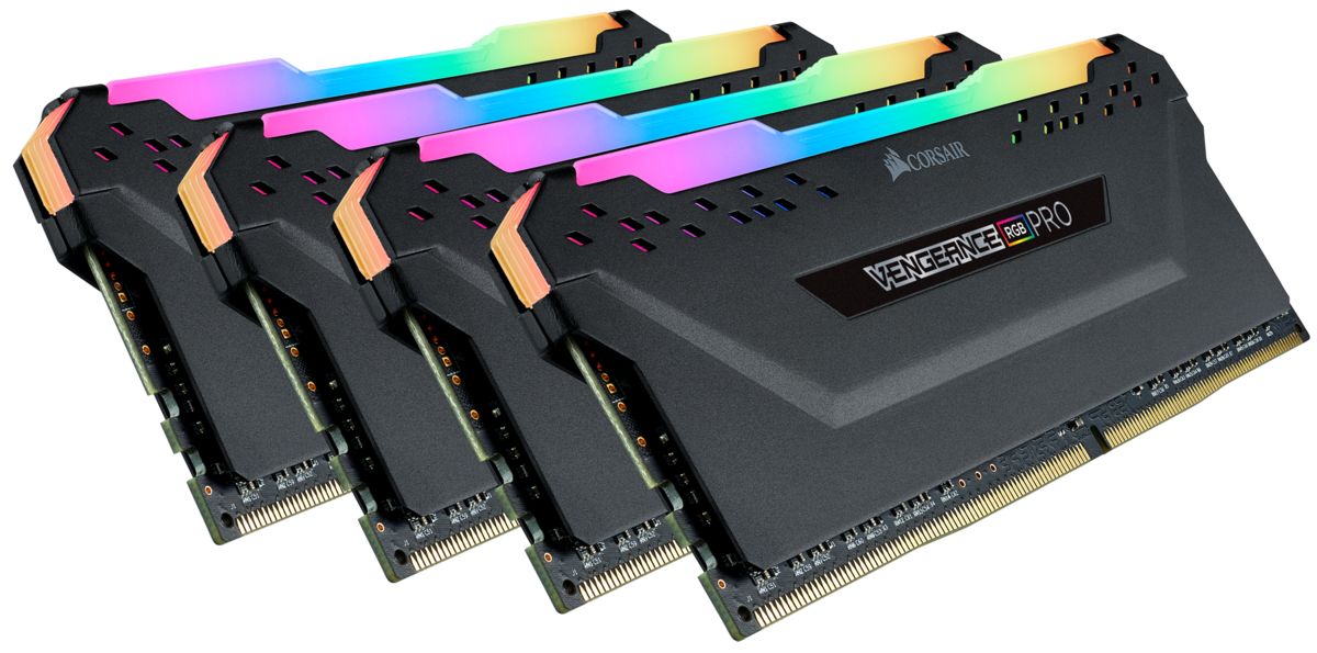 Corsair 128GB DDR4 3000MHz Kit(4x32GB) Vengeance RGB Pro Black
