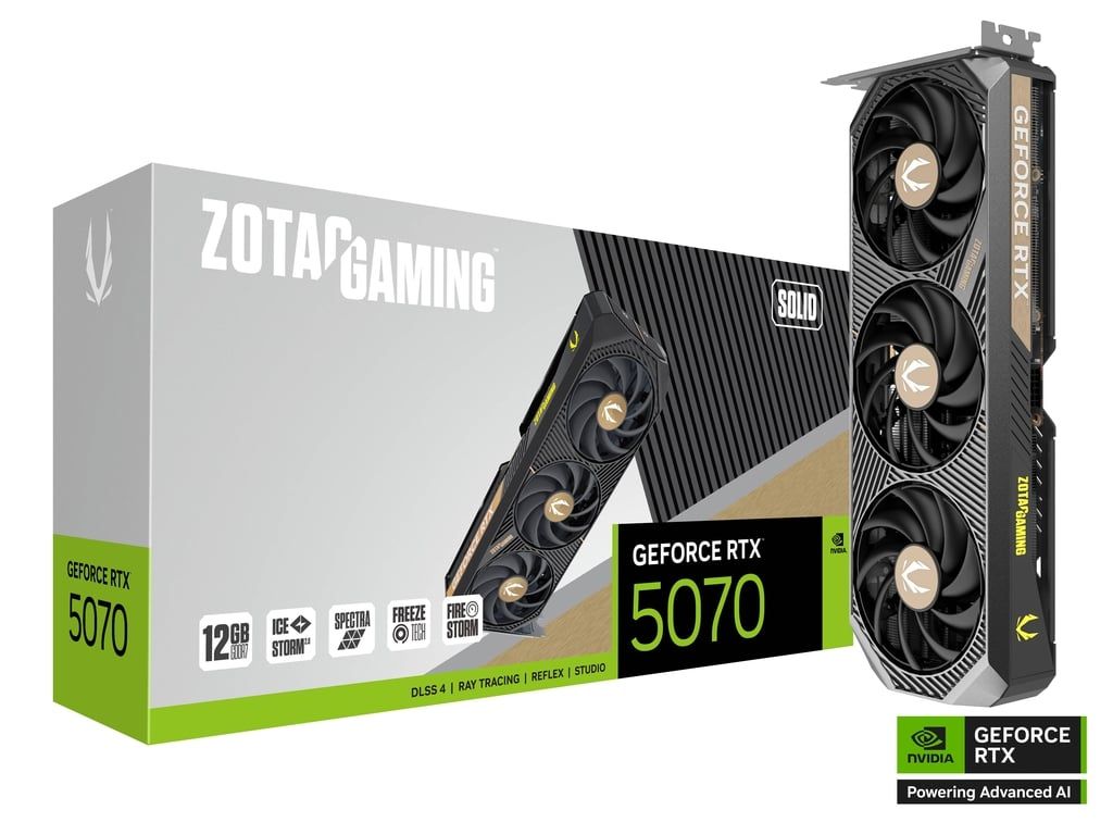 Zotac GeForce RTX5070 12GB GDDR7 Gaming Solid