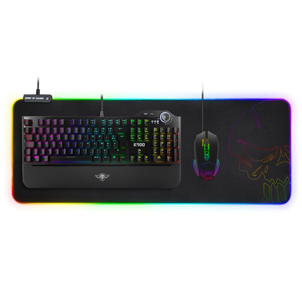 Spirit Of Gamer RGB Large Egérpad Black
