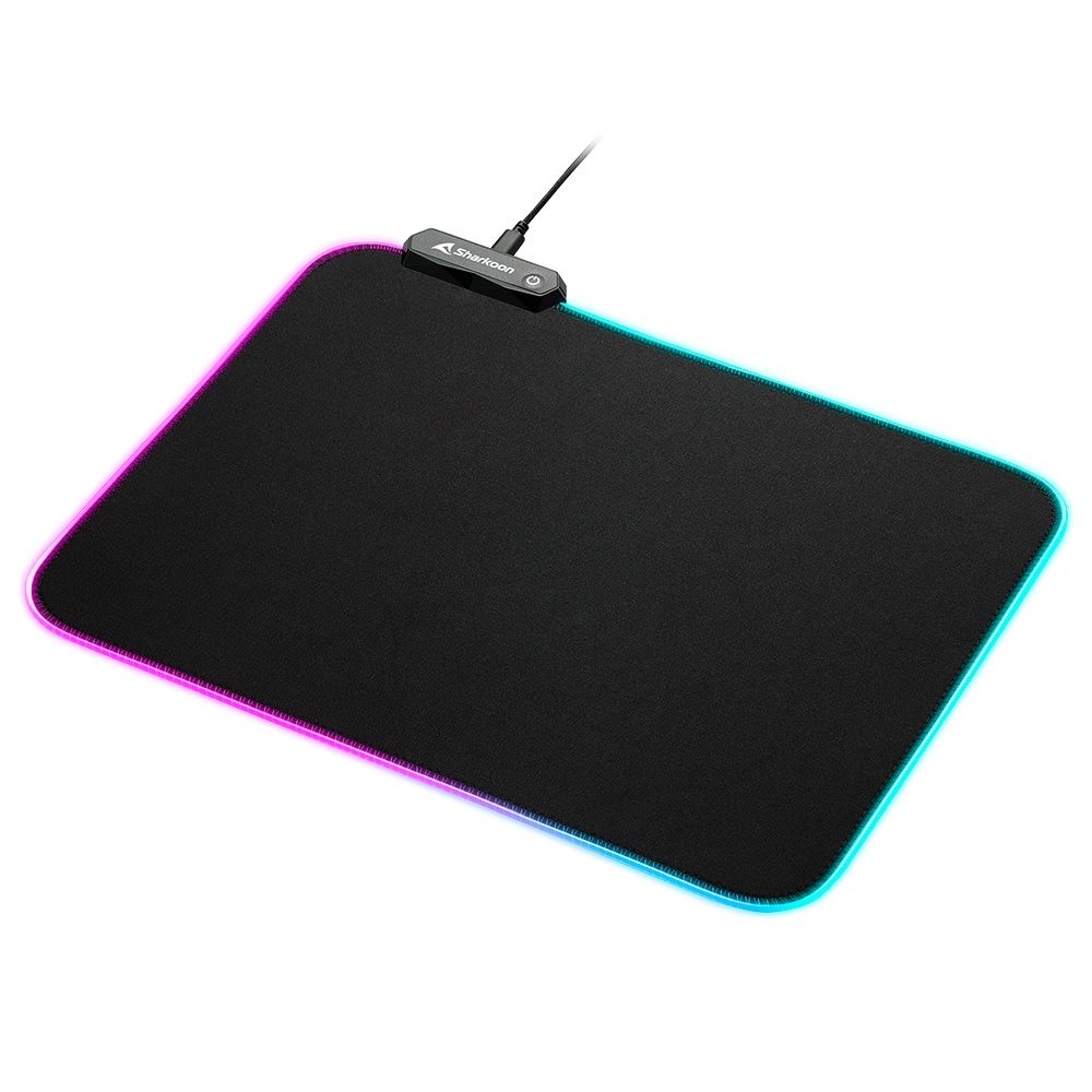 Sharkoon 1337 RGB V2 Gaming Mat 360 Egérpad Black