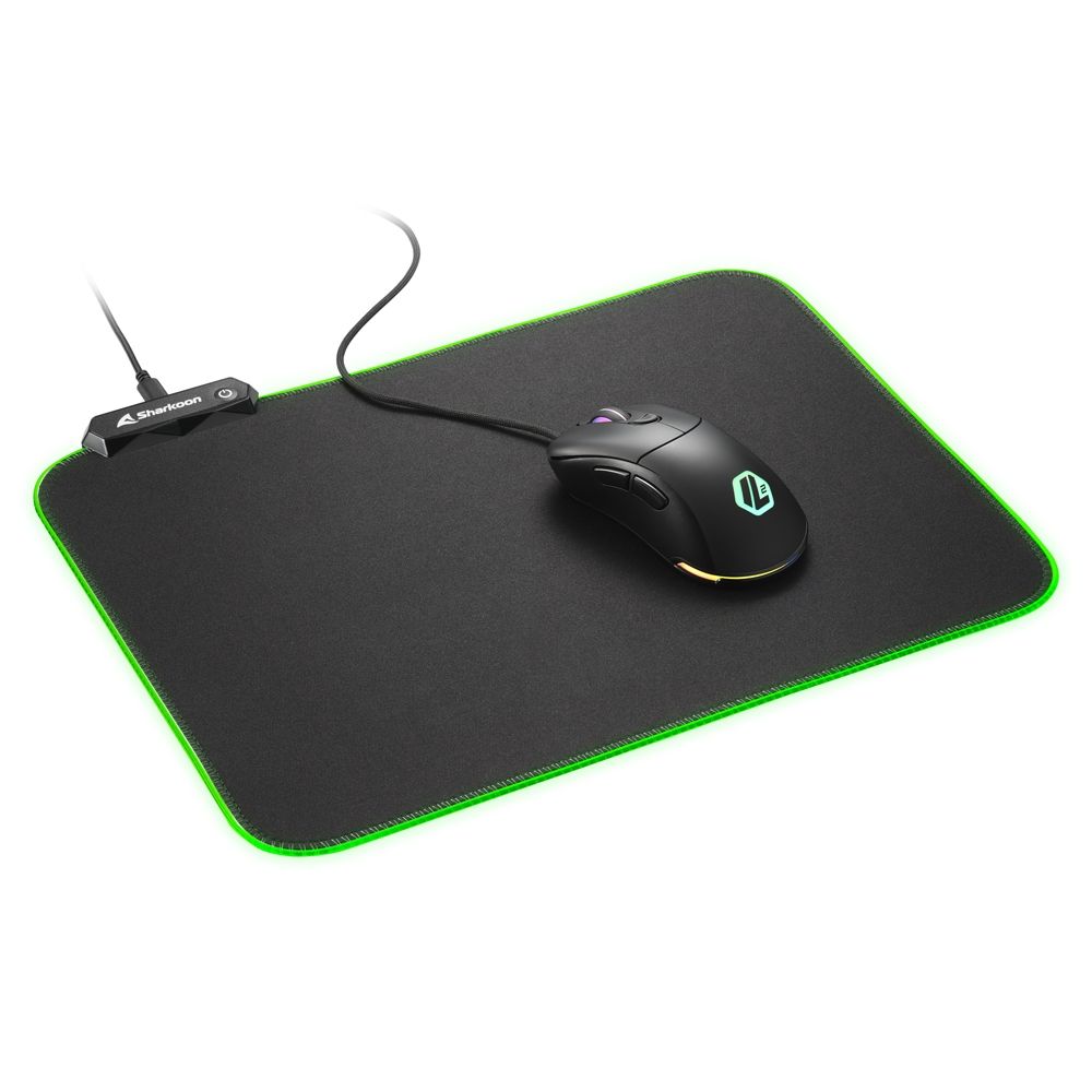 Sharkoon 1337 RGB V2 Gaming Mat 360 Egérpad Black