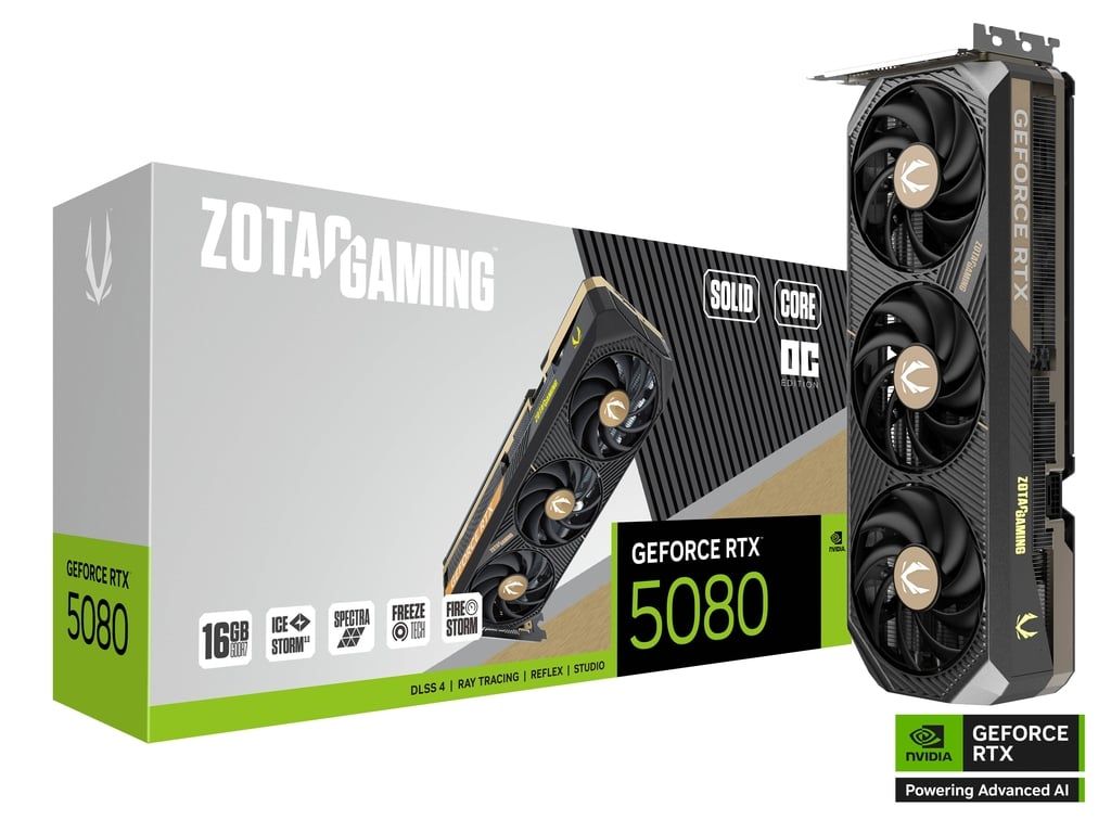 Zotac GeForce RTX5080 16GB DDR7 Solid Core OC