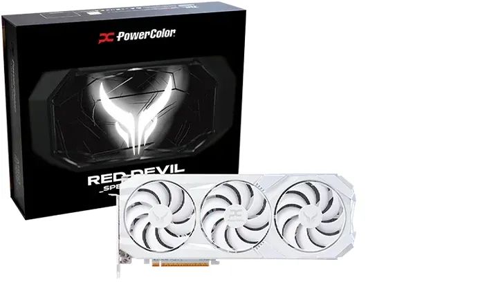 PowerColor RX9070 XT 16GB DDR6 Red Devil Spectral White