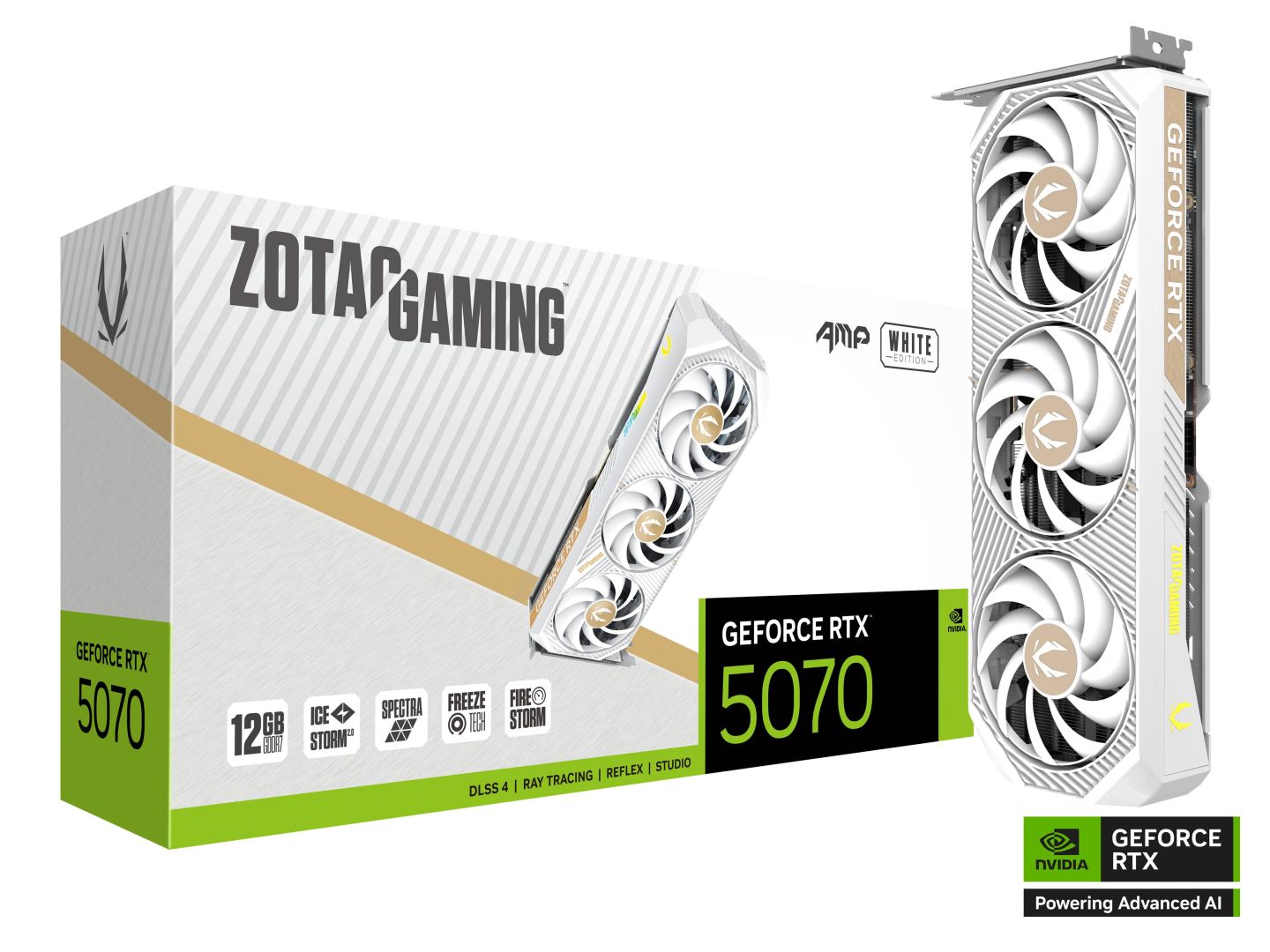 Zotac GeForce RTX5070 12GB DDR7 AMP White Edition