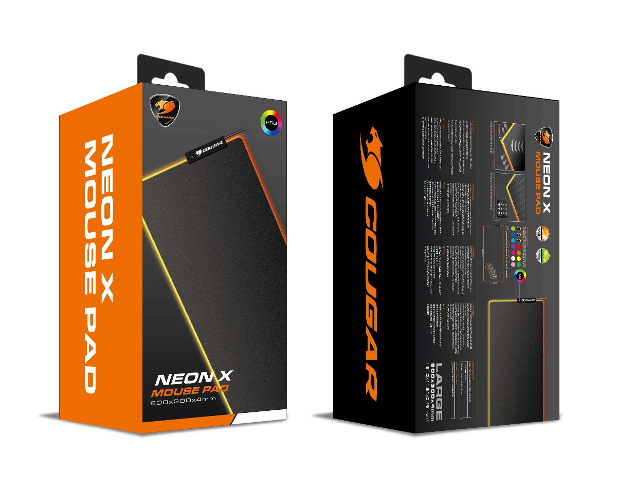 Cougar Neon X RGB Gaming Egérpad Black