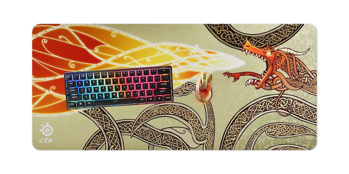 Steelseries Qck XXL CS2 Dragon Lore Edition Egérpad