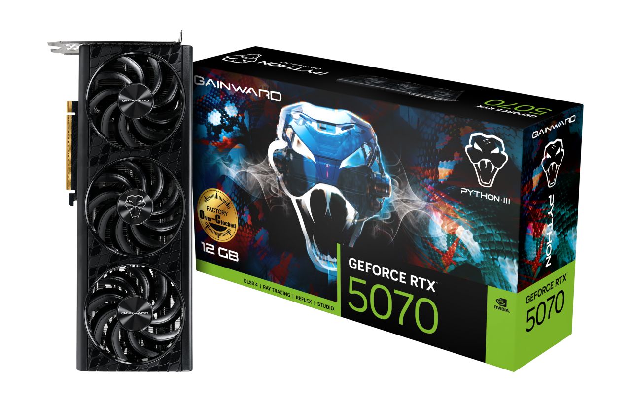 Gainward GeForce RTX5070 12GB DDR7 Python III OC