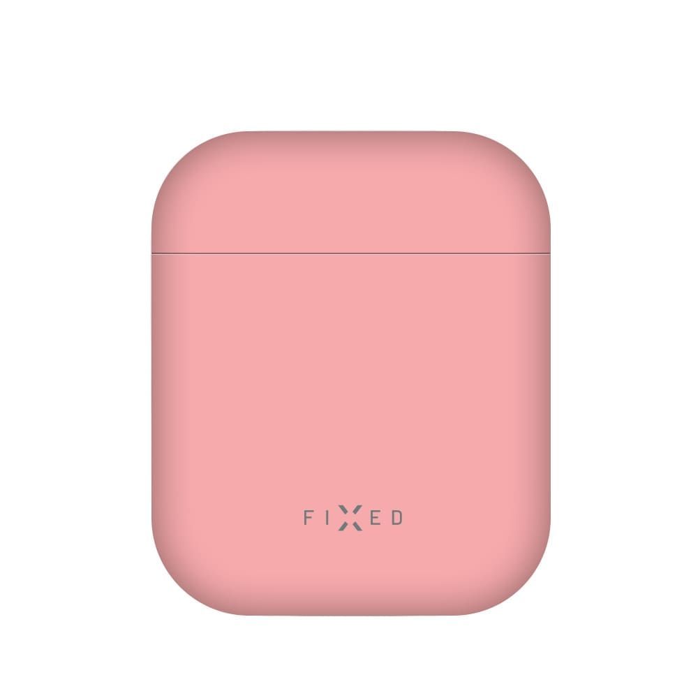 FIXED Ultrathin Szilikon Tok  Silky Apple Airpods, Rózsaszín
