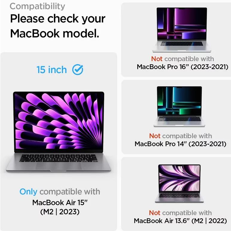 Spigen Glass tR SLIM 1 Pack for MacBook Air 15