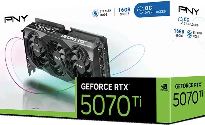 PNY GeForce RTX5070TI 16GB Triple Fan OC