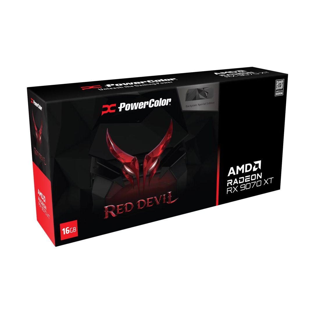 PowerColor RX9070 XT 16GB DDR6 Red Devil Backplate Special Edition