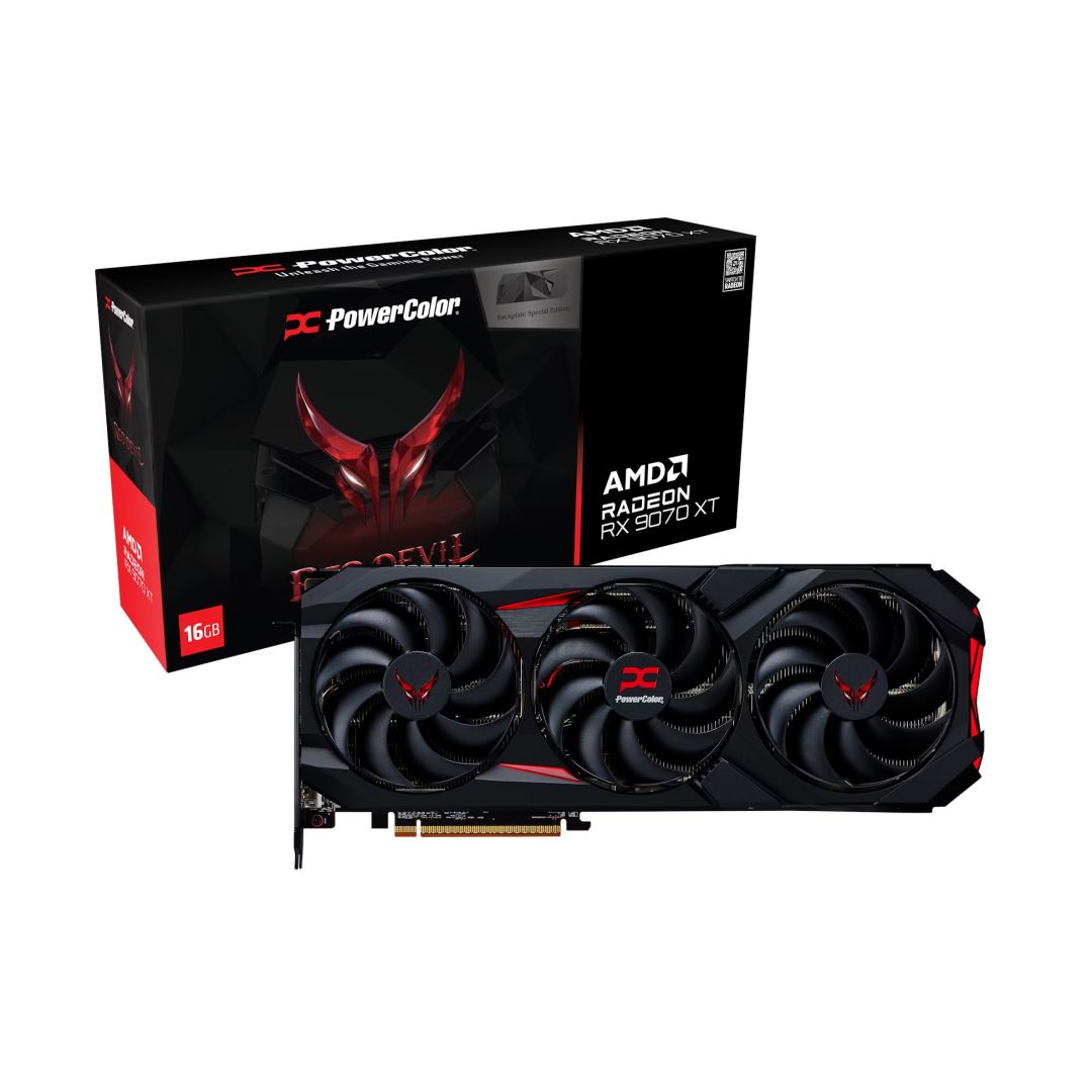 PowerColor RX9070 XT 16GB DDR6 Red Devil Backplate Special Edition