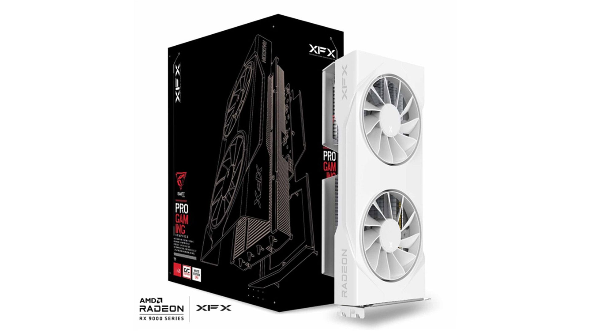 XFX RX9060 XT OC 8GB DDR6 Swift Gaming Edition White