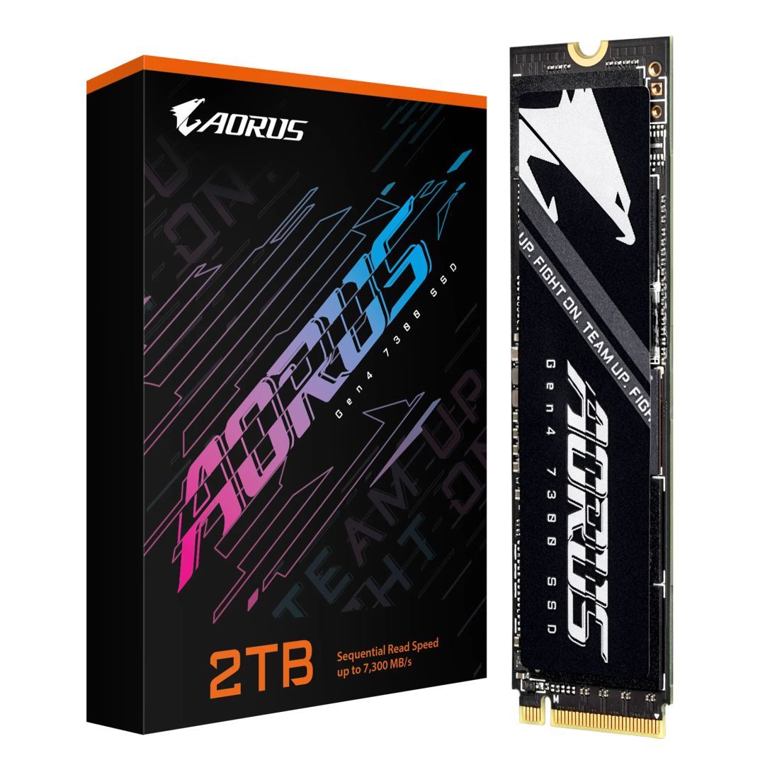 Gigabyte 2TB M.2 2280 NVMe Aorus Gen4 7300 without heat spreader
