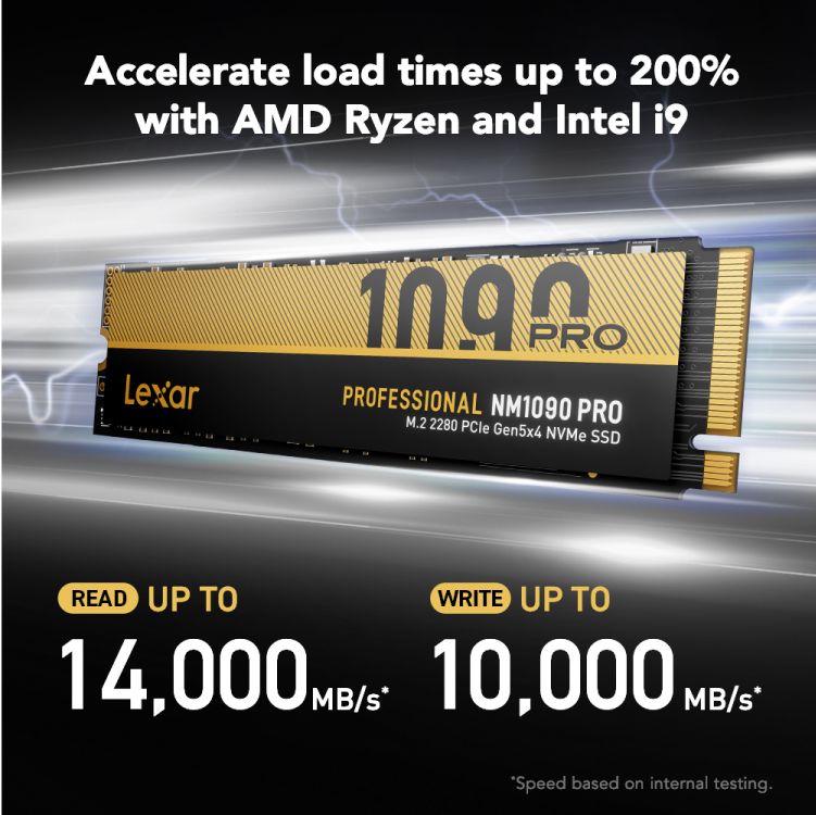 Lexar 1TB M.2 2280 NVMe NM1090 Pro