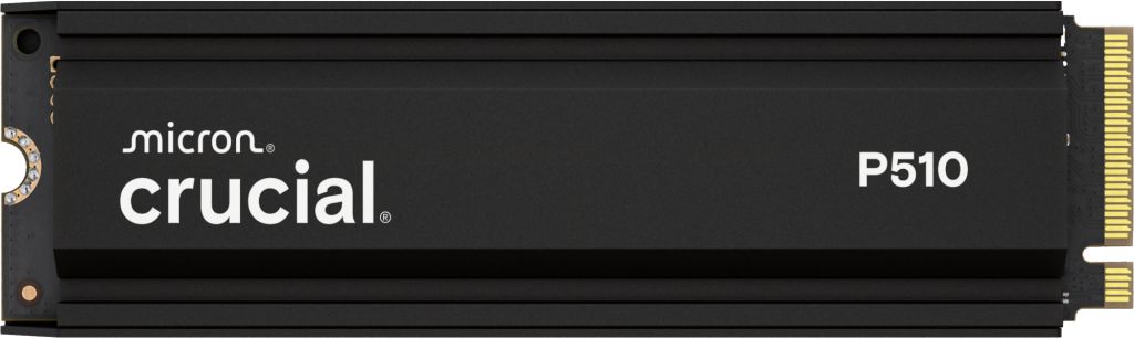 Crucial 1TB M.2 2280 NVMe P510 with Heatsink