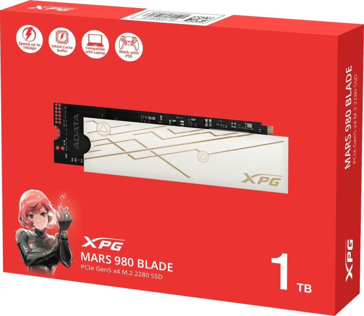 A-Data 1TB M.2 2280 NVMe Mars 980 Blade