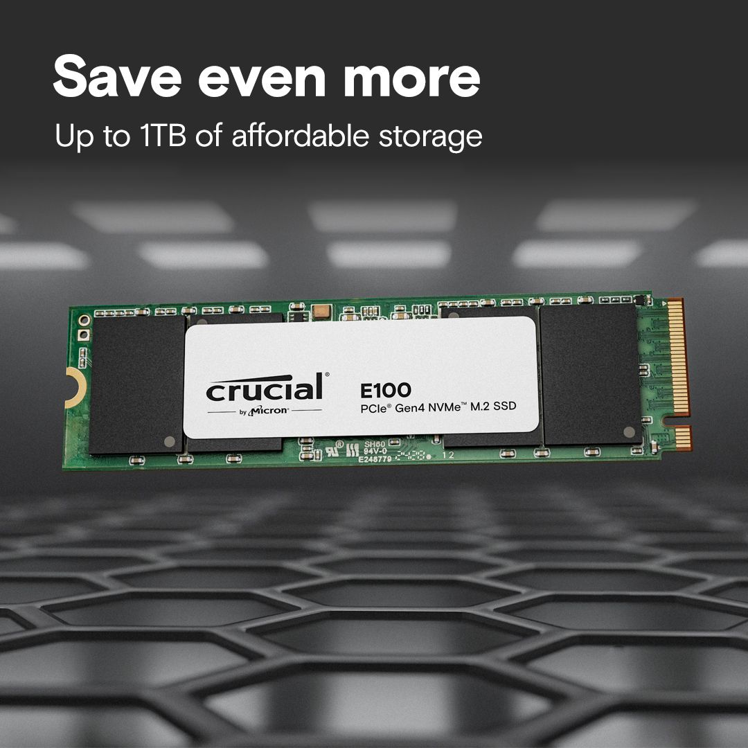 Crucial 2TB M.2 2280 NVMe E100