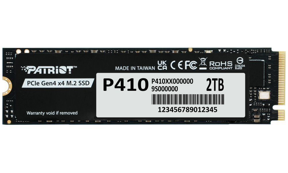 Patriot 2TB M.2 2280 NVMe P410 Black
