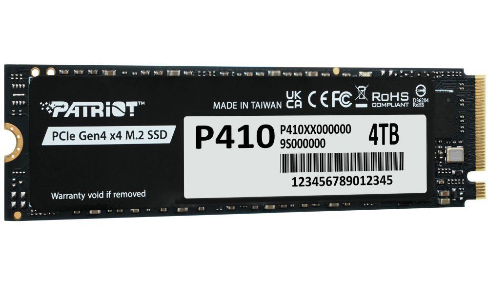 Patriot 4TB M.2 2280 NVMe P410 Black