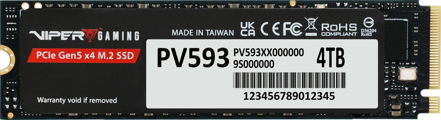 Patriot 4TB M.2 2280 NVMe Viper PV593