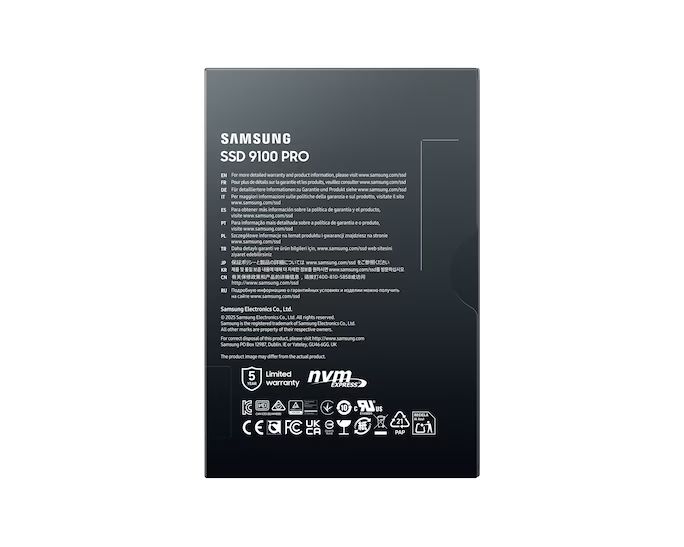 Samsung 8TB M.2 2280 NVMe 9100 Pro