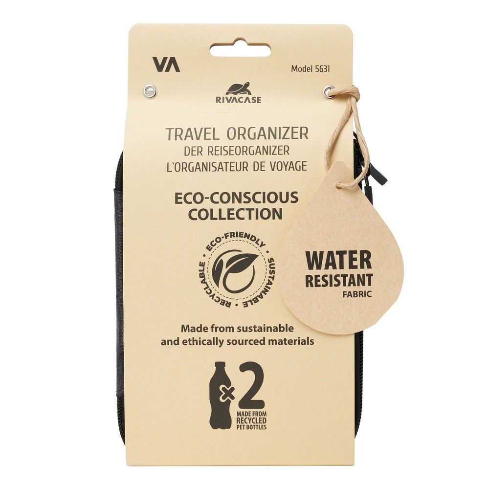 RivaCase 5631 Suzuka ECO Travel Organizer Black