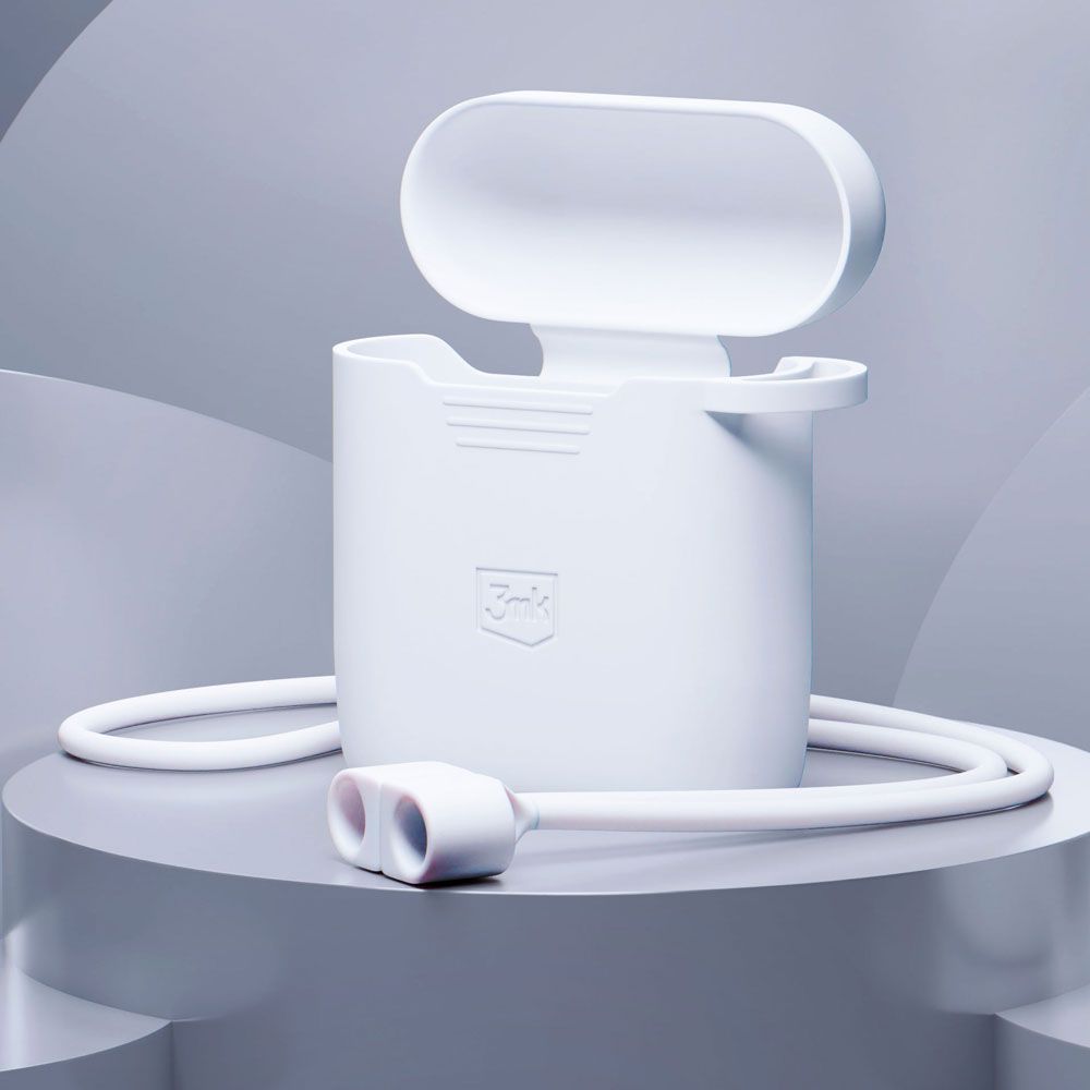 3mk Szilikon AirPods Telefontok Fehér Apple AirPods 2nd gen.