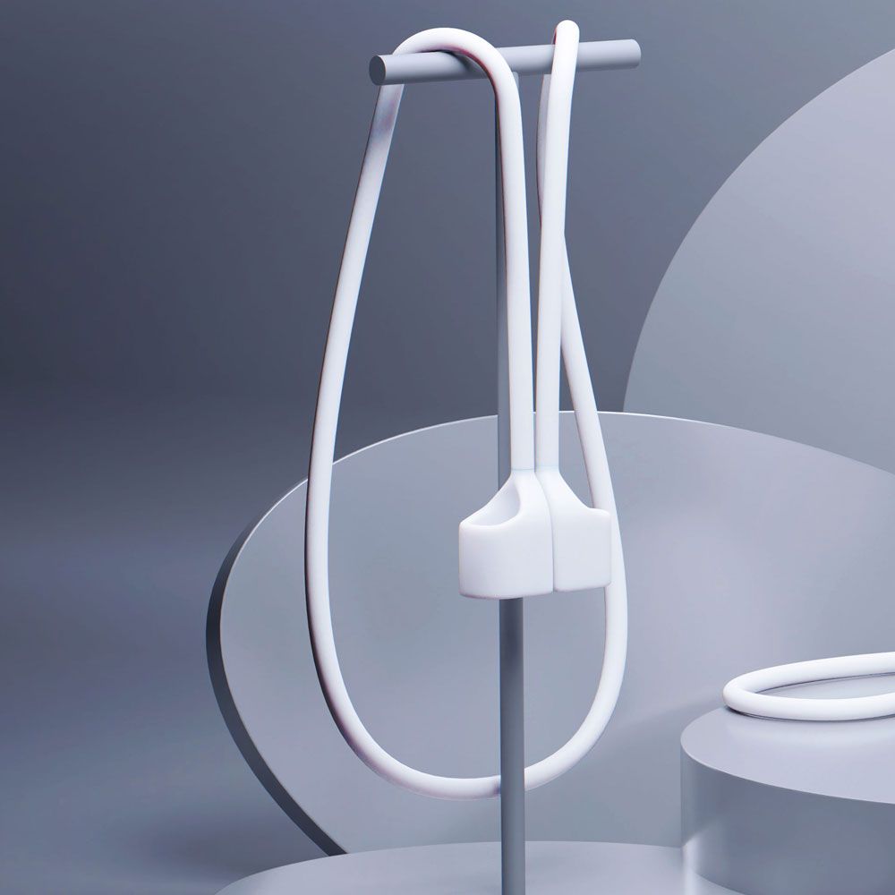 3mk Szilikon AirPods Telefontok Fehér Apple AirPods 2nd gen.