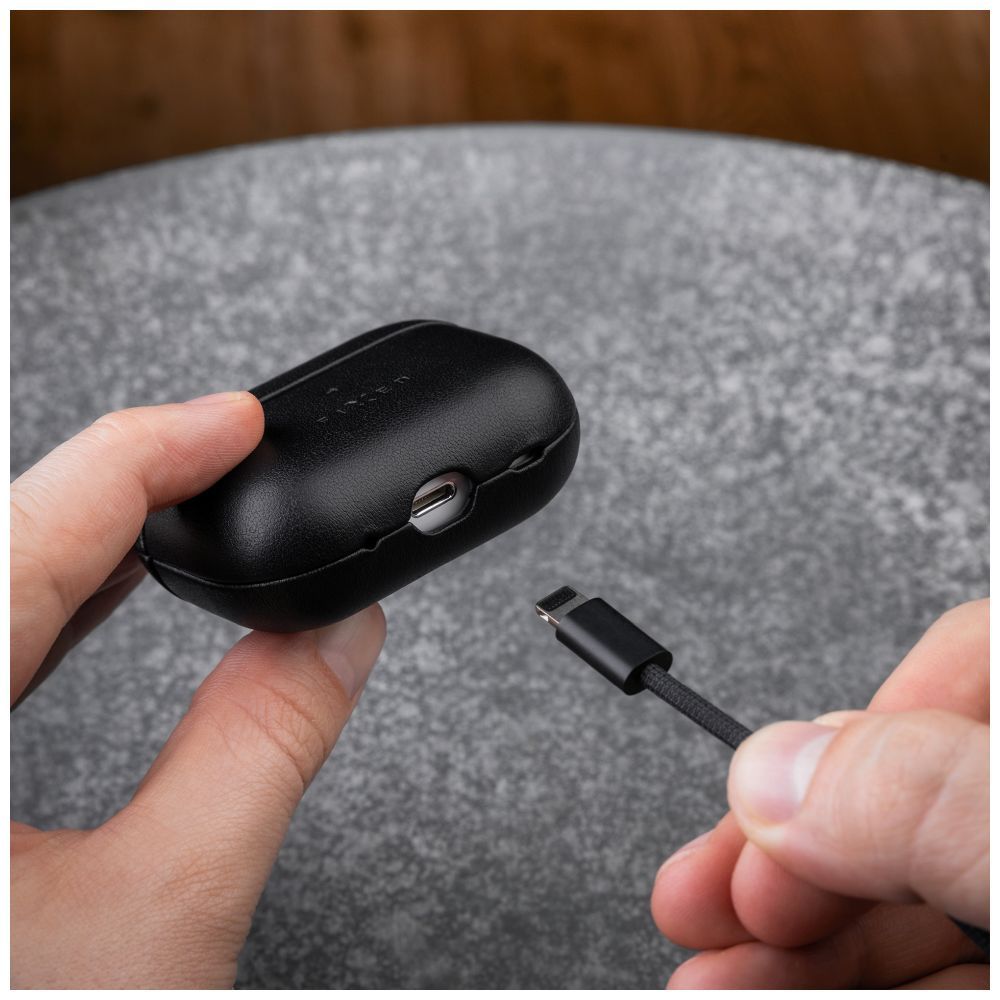 FIXED PodsLeather Apple Airpods 3-hoz fekete